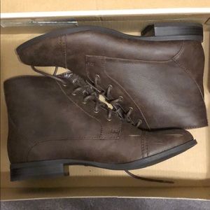 Chocolate brown booties